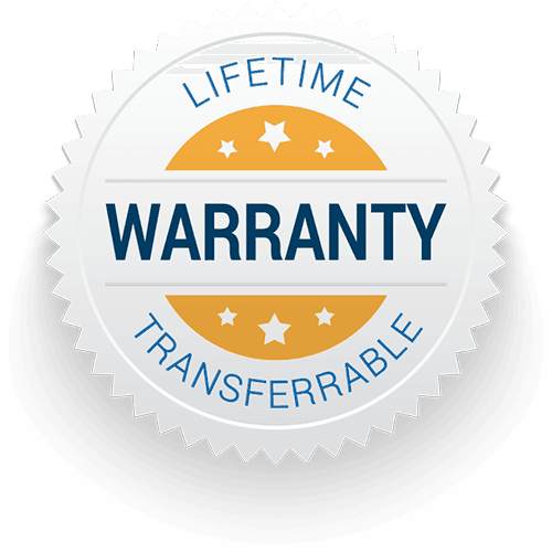 Lifetime transferable warranty