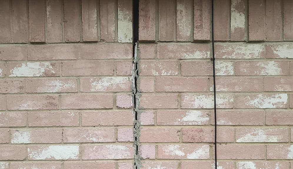 Real foundation damage documented on a Texas home